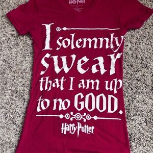 Harry Potter Kids Maroon Short Sleeve Tee